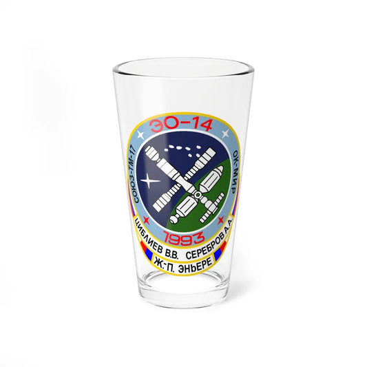 Soyuz TM-17 (Soyuz Space Programme) Pint Glass 16oz 16oz - Go Mug Yourself