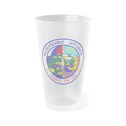 Soyuz TM-19 (Soyuz Space Programme) Frosted Pint Glass 16oz Default Title - Go Mug Yourself
