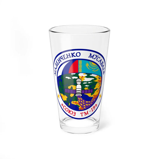 Soyuz TM-19 (Soyuz Space Programme) Pint Glass 16oz 16oz - Go Mug Yourself