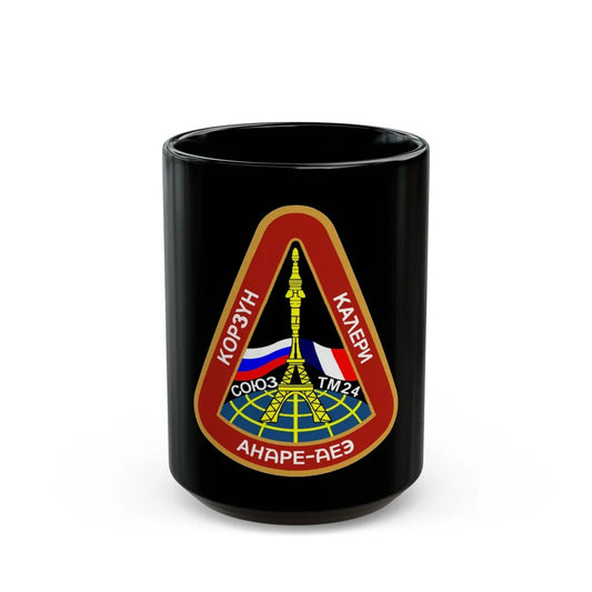 Soyuz TM-24 (Soyuz Programme) Black Coffee Mug-15oz-Go Mug Yourself