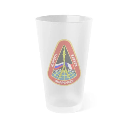 Soyuz TM-24 (Soyuz Space Programme) Frosted Pint Glass 16oz Default Title - Go Mug Yourself