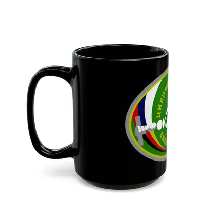 Soyuz TM-25 (Soyuz Programme) Black Coffee Mug-Go Mug Yourself
