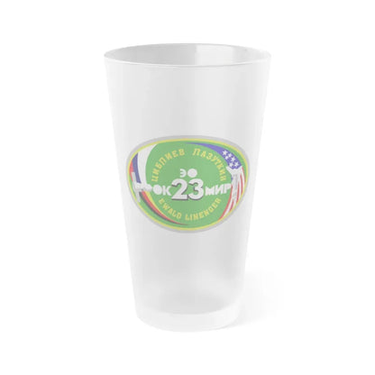 Soyuz TM-25 (Soyuz Space Programme) Frosted Pint Glass 16oz Default Title - Go Mug Yourself