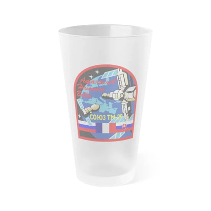 Soyuz TM-29 (Soyuz Space Programme) Frosted Pint Glass 16oz Default Title - Go Mug Yourself