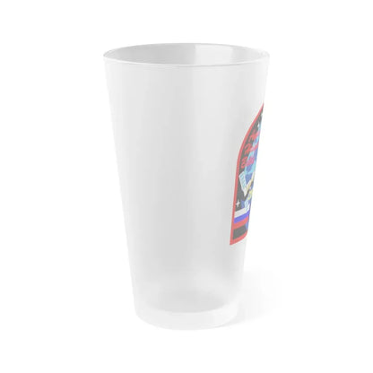 Soyuz TM-29 (Soyuz Space Programme) Frosted Pint Glass 16oz - Go Mug Yourself