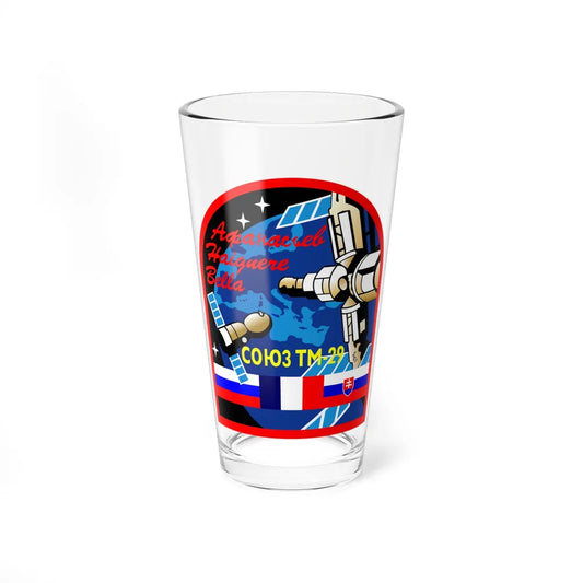 Soyuz TM-29 (Soyuz Space Programme) Pint Glass 16oz 16oz - Go Mug Yourself