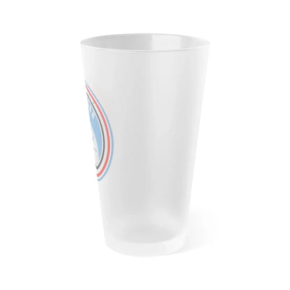 Soyuz TM-3 (Soyuz Space Programme) Frosted Pint Glass 16oz - Go Mug Yourself