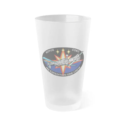 Soyuz TM-31 (Soyuz Space Programme) Frosted Pint Glass 16oz Default Title - Go Mug Yourself