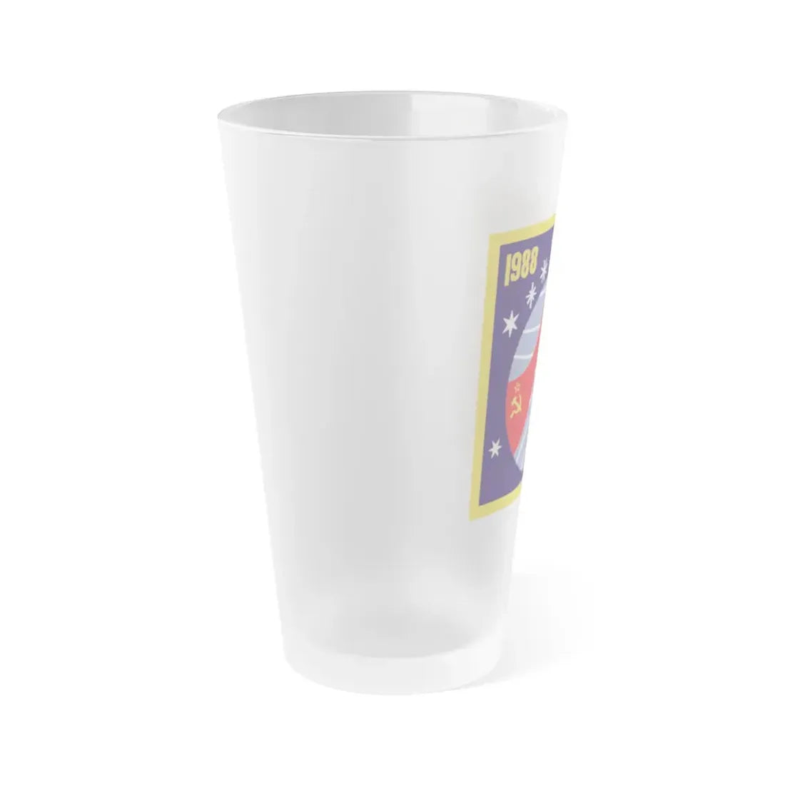 Soyuz TM-6 (Soyuz Space Programme) Frosted Pint Glass 16oz - Go Mug Yourself