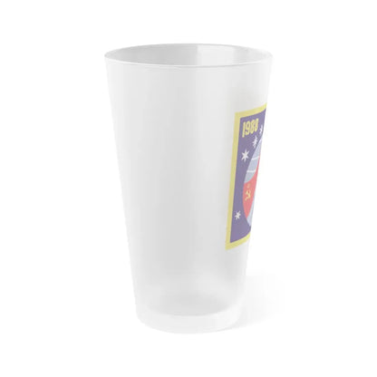 Soyuz TM-6 (Soyuz Space Programme) Frosted Pint Glass 16oz - Go Mug Yourself