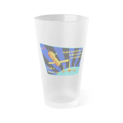 Soyuz TMA-05M (Soyuz Space Programme) Frosted Pint Glass 16oz Default Title - Go Mug Yourself