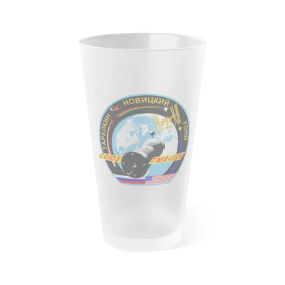 Soyuz TMA-06M (Soyuz Space Programme) Frosted Pint Glass 16oz Default Title - Go Mug Yourself