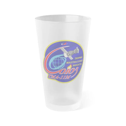 Soyuz TMA-11M (Soyuz Space Programme) Frosted Pint Glass 16oz Default Title - Go Mug Yourself