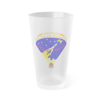 Soyuz TMA-12M (Soyuz Space Programme) Frosted Pint Glass 16oz Default Title - Go Mug Yourself