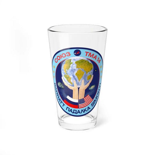 Soyuz TMA-14 (Soyuz Space Programme) Pint Glass 16oz 16oz - Go Mug Yourself