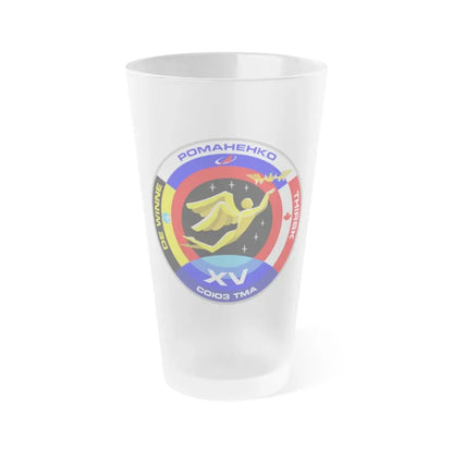 Soyuz TMA-15 (Soyuz Space Programme) Frosted Pint Glass 16oz Default Title - Go Mug Yourself