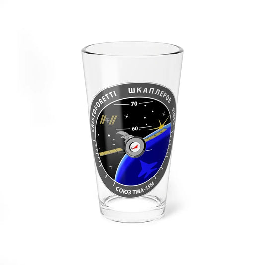 Soyuz TMA-15M (Soyuz Space Programme) Pint Glass 16oz 16oz - Go Mug Yourself