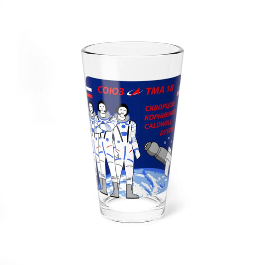 Soyuz TMA-18 (Soyuz Space Programme) Pint Glass 16oz 16oz - Go Mug Yourself
