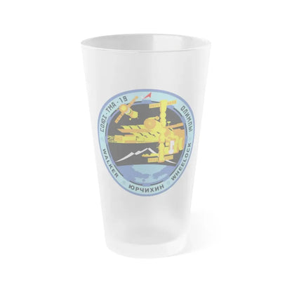 Soyuz TMA-19 (Soyuz Space Programme) Frosted Pint Glass 16oz Default Title - Go Mug Yourself