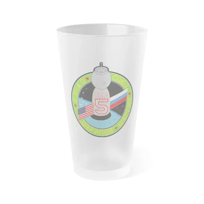Soyuz TMA-5 (Soyuz Space Programme) Frosted Pint Glass 16oz Default Title - Go Mug Yourself