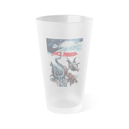 SPACE AMOEBA (YOG MONSTER FROM SPACE) 1970 Movie Poster - Frosted Pint Glass 16oz-16oz-Frosted-Go Mug Yourself