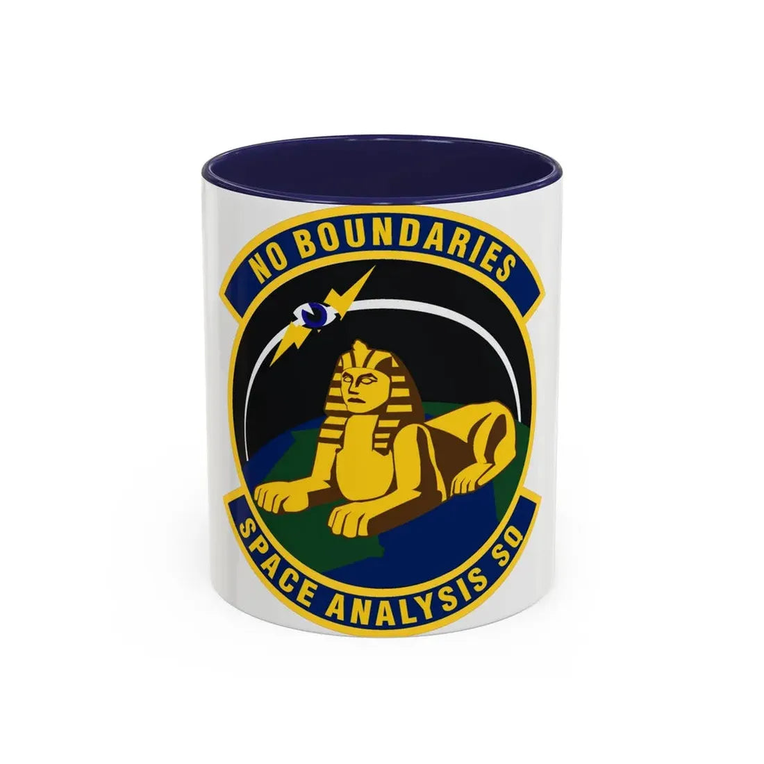 Space Analysis Squadron (U.S. Air Force) Accent Coffee Mug 11oz Navy - Go Mug Yourself