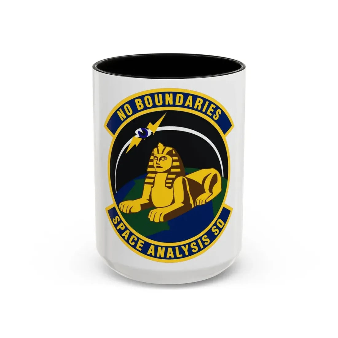 Space Analysis Squadron (U.S. Air Force) Accent Coffee Mug 15oz Black - Go Mug Yourself