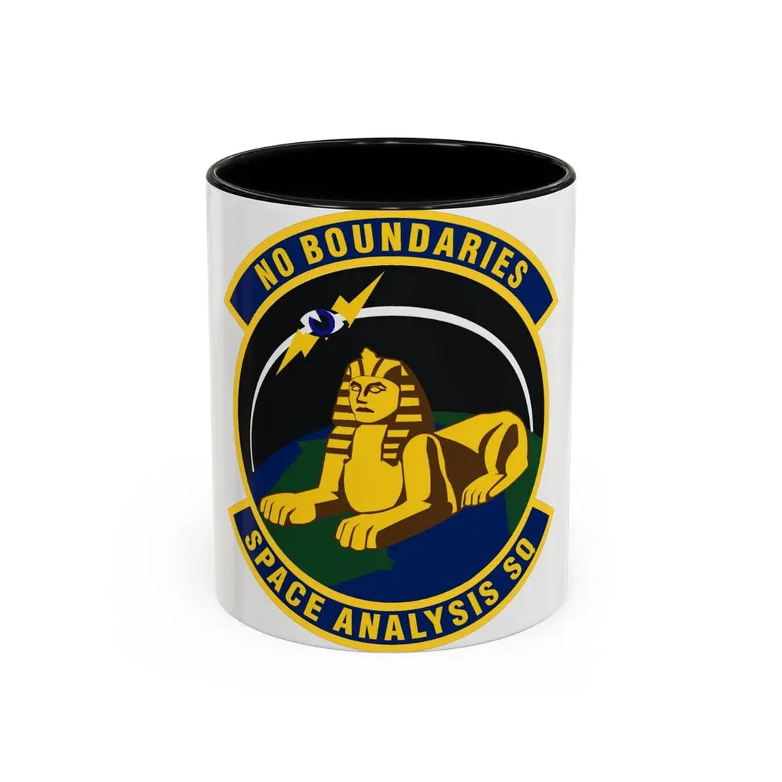 Space Analysis Squadron (U.S. Air Force) Accent Coffee Mug 15oz Navy - Go Mug Yourself