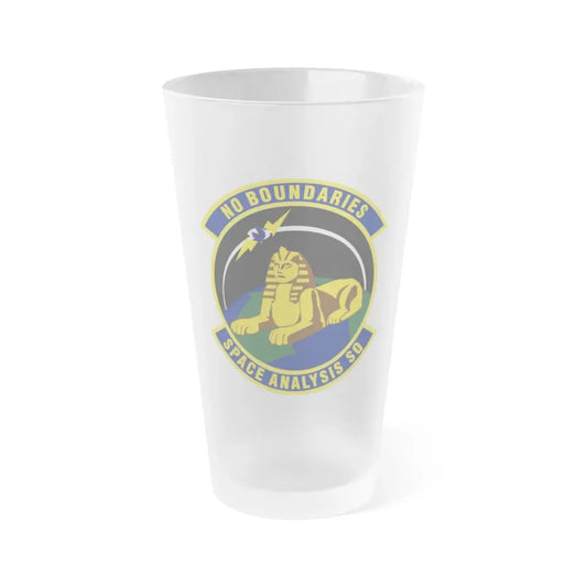 Space Analysis Squadron (U.S. Air Force) Frosted Pint Glass 16oz Default Title - Go Mug Yourself