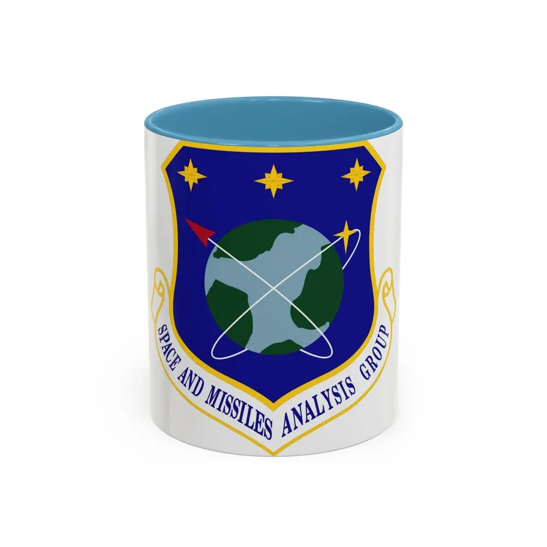 Space and Missiles Analysis Group (U.S. Air Force) Accent Coffee Mug 11oz Light Blue - Go Mug Yourself
