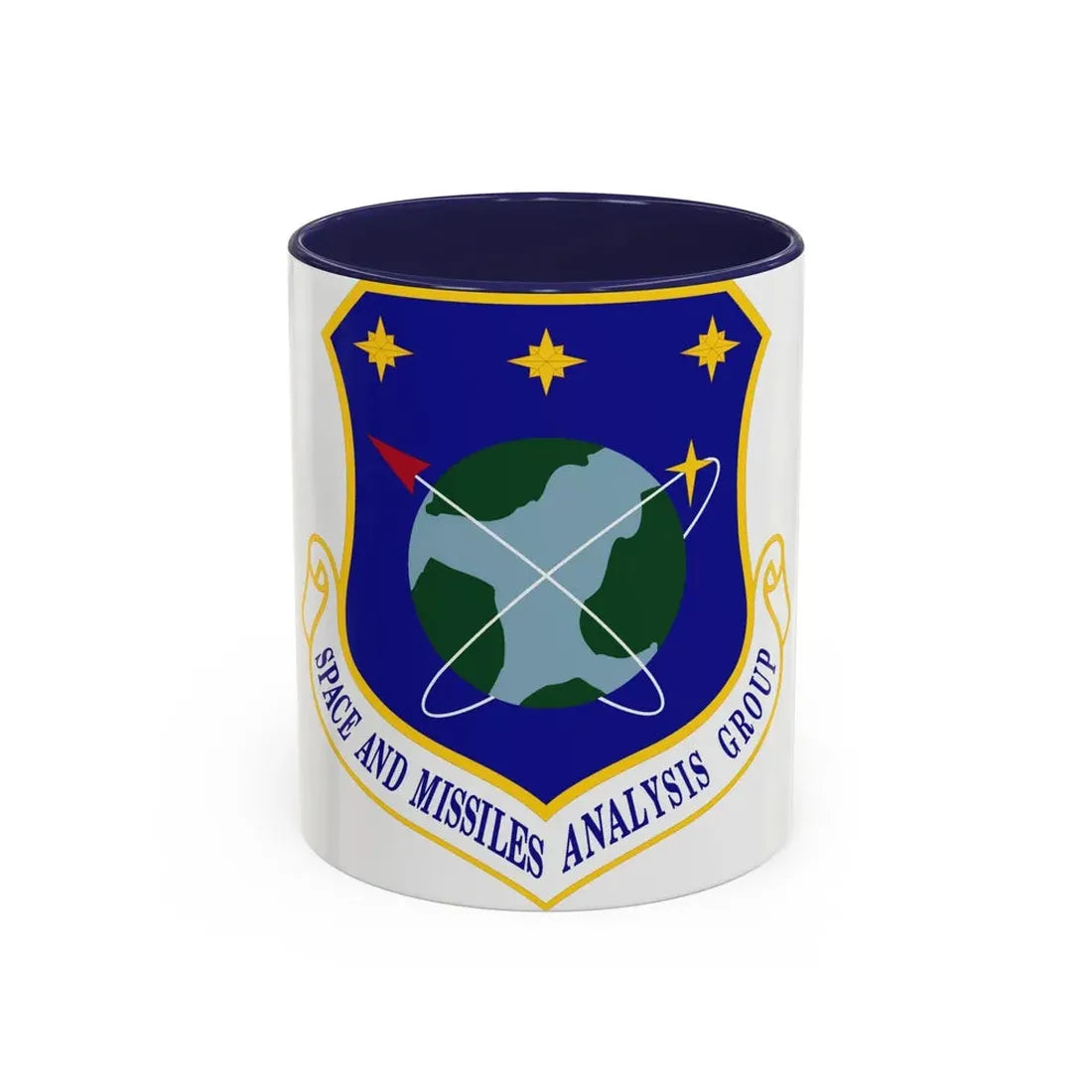 Space and Missiles Analysis Group (U.S. Air Force) Accent Coffee Mug 11oz Navy - Go Mug Yourself