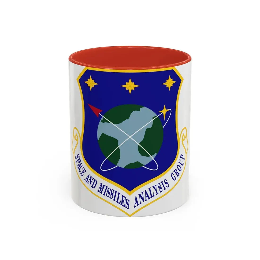 Space and Missiles Analysis Group (U.S. Air Force) Accent Coffee Mug 11oz Red - Go Mug Yourself