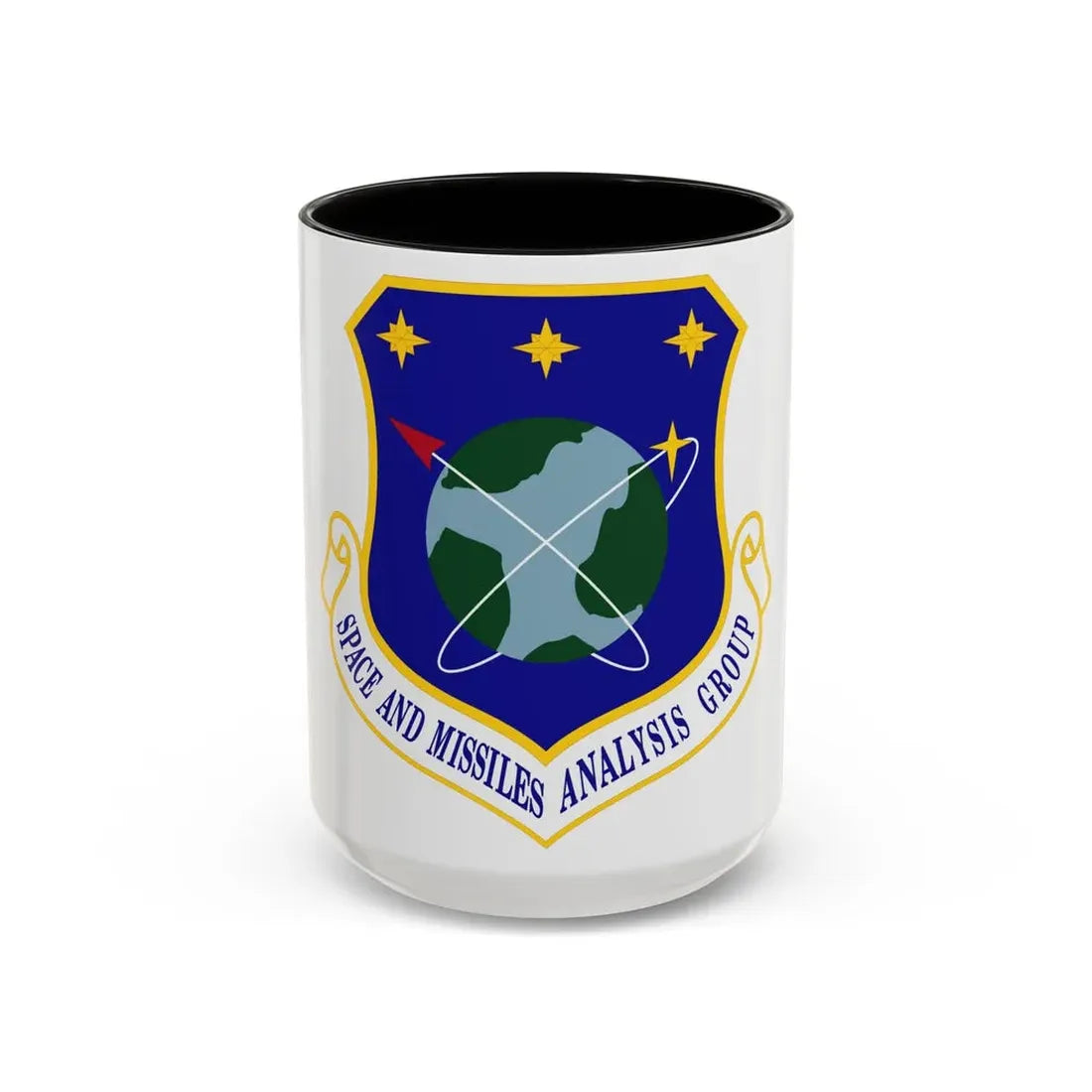 Space and Missiles Analysis Group (U.S. Air Force) Accent Coffee Mug 15oz Black - Go Mug Yourself