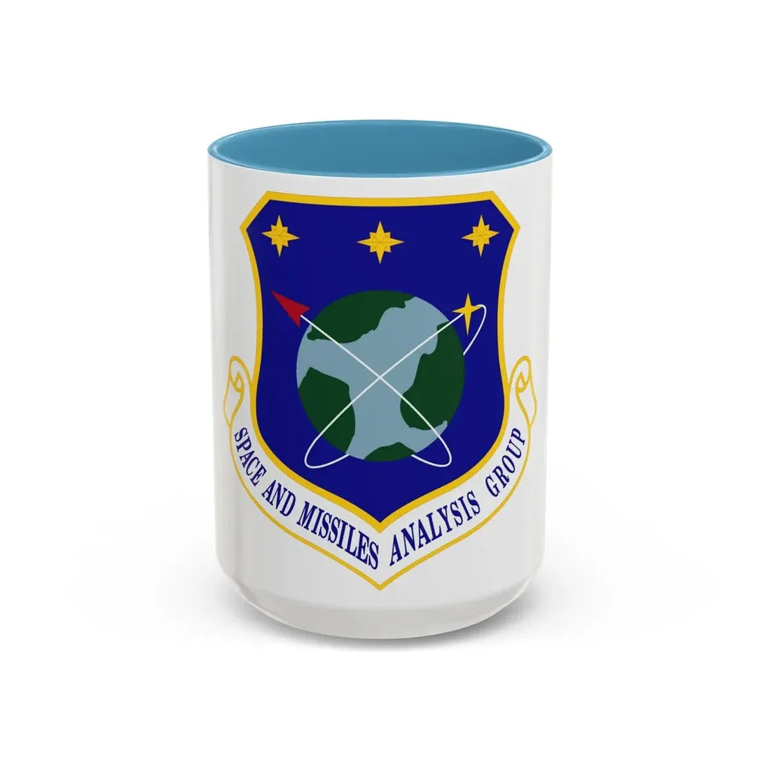 Space and Missiles Analysis Group (U.S. Air Force) Accent Coffee Mug 15oz Light Blue - Go Mug Yourself