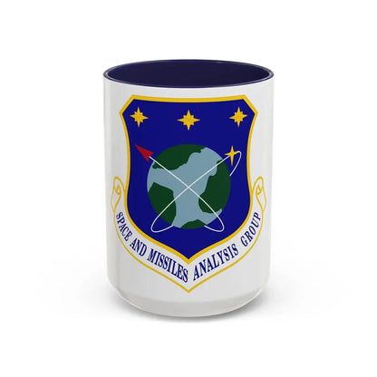 Space and Missiles Analysis Group (U.S. Air Force) Accent Coffee Mug 15oz Navy - Go Mug Yourself