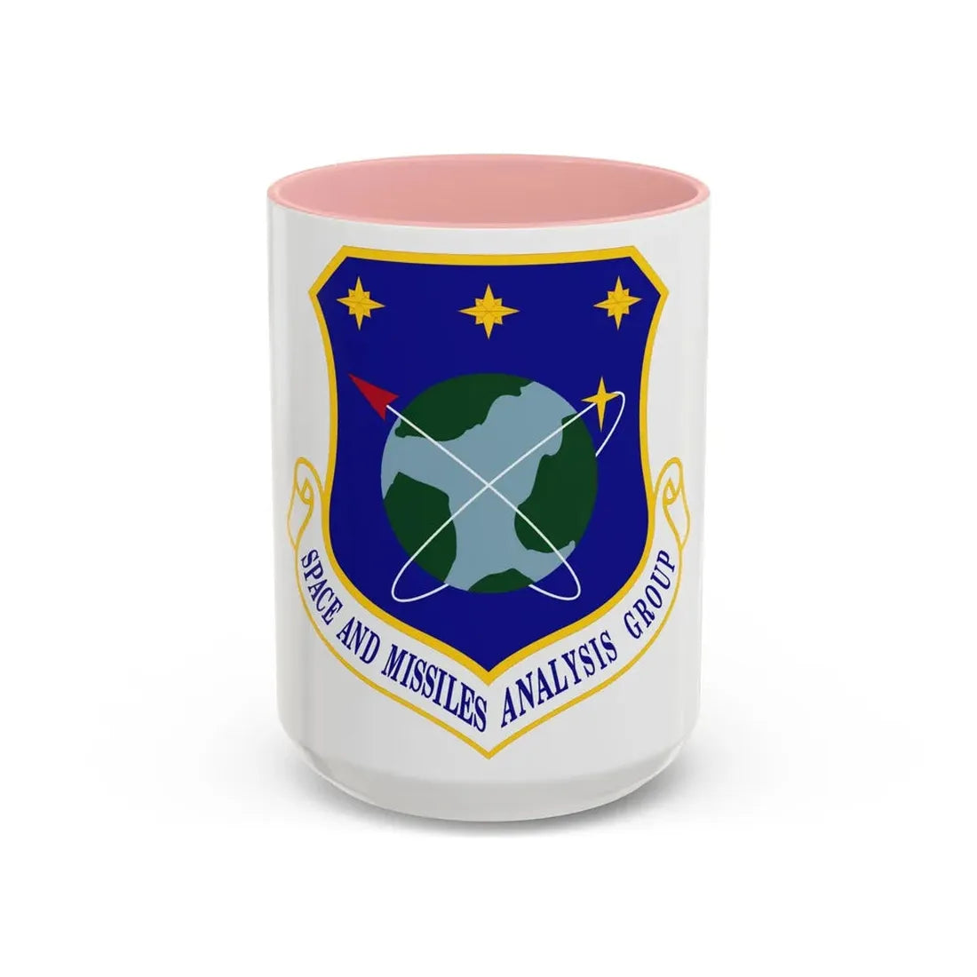 Space and Missiles Analysis Group (U.S. Air Force) Accent Coffee Mug 15oz Pink - Go Mug Yourself