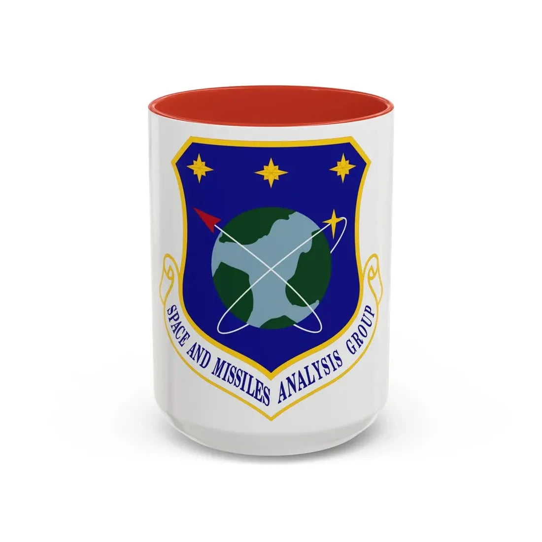 Space and Missiles Analysis Group (U.S. Air Force) Accent Coffee Mug 15oz Red - Go Mug Yourself