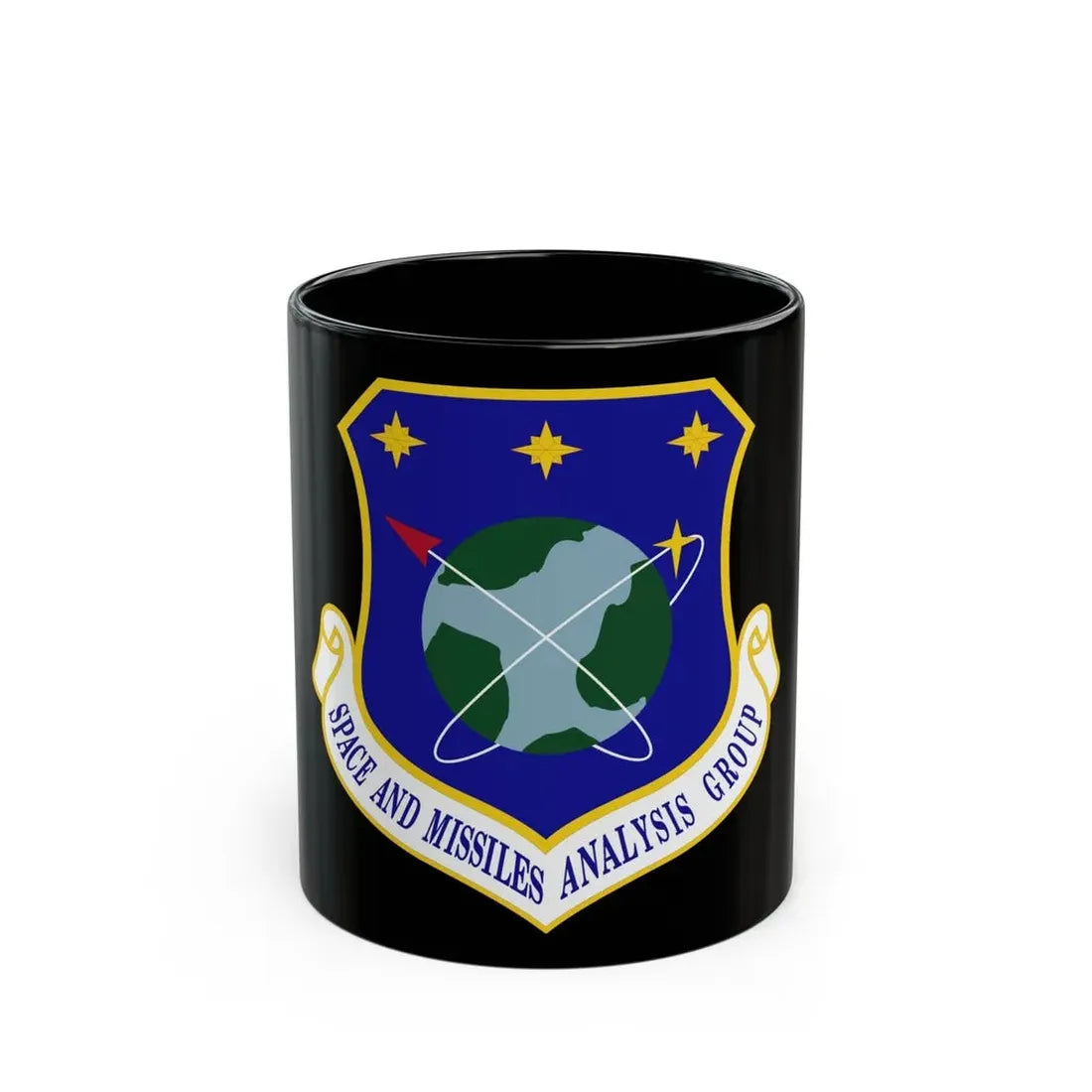 Space and Missiles Analysis Group (U.S. Air Force) Black Coffee Mug 11oz - Go Mug Yourself