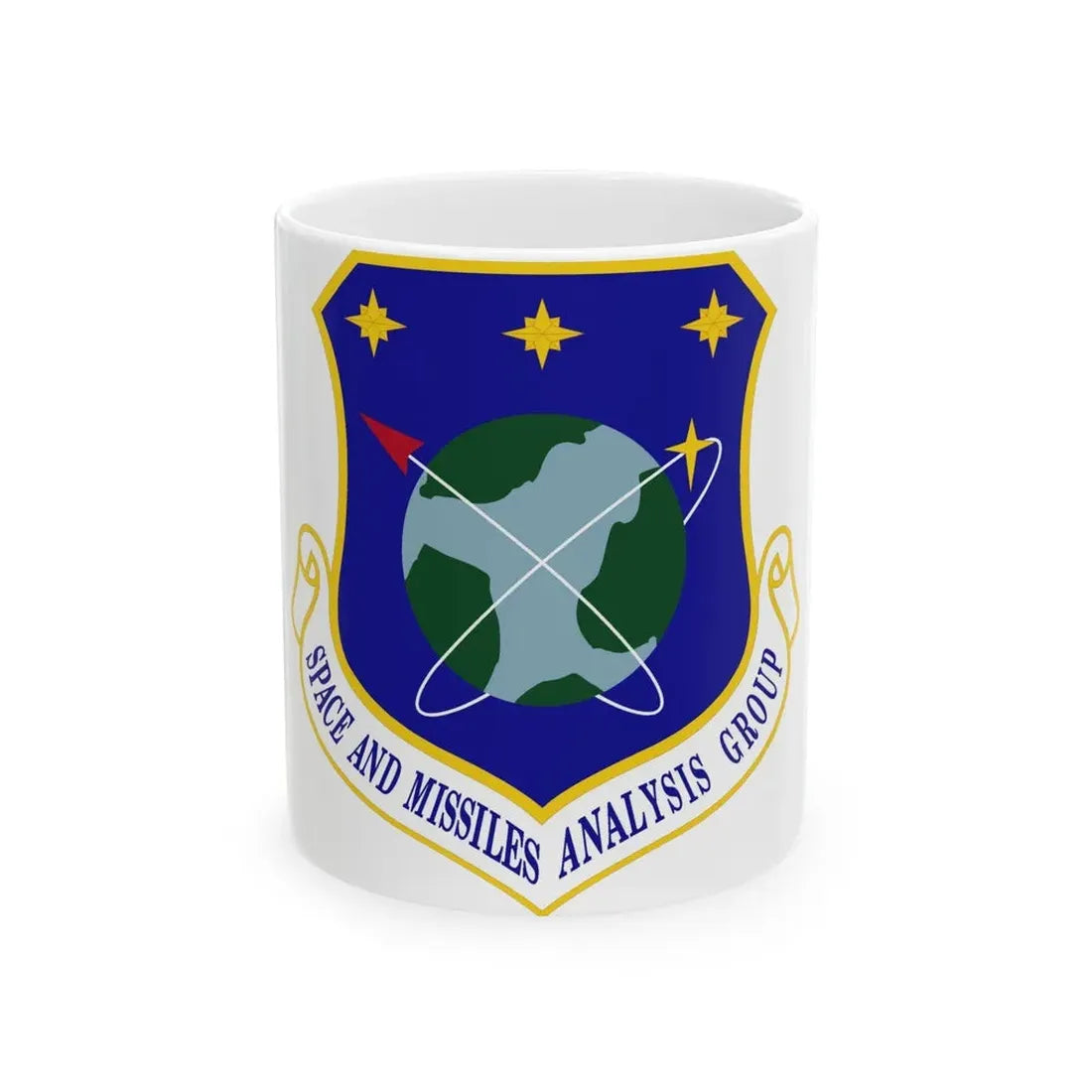 Space and Missiles Analysis Group (U.S. Air Force) White Coffee Mug 11oz - Go Mug Yourself
