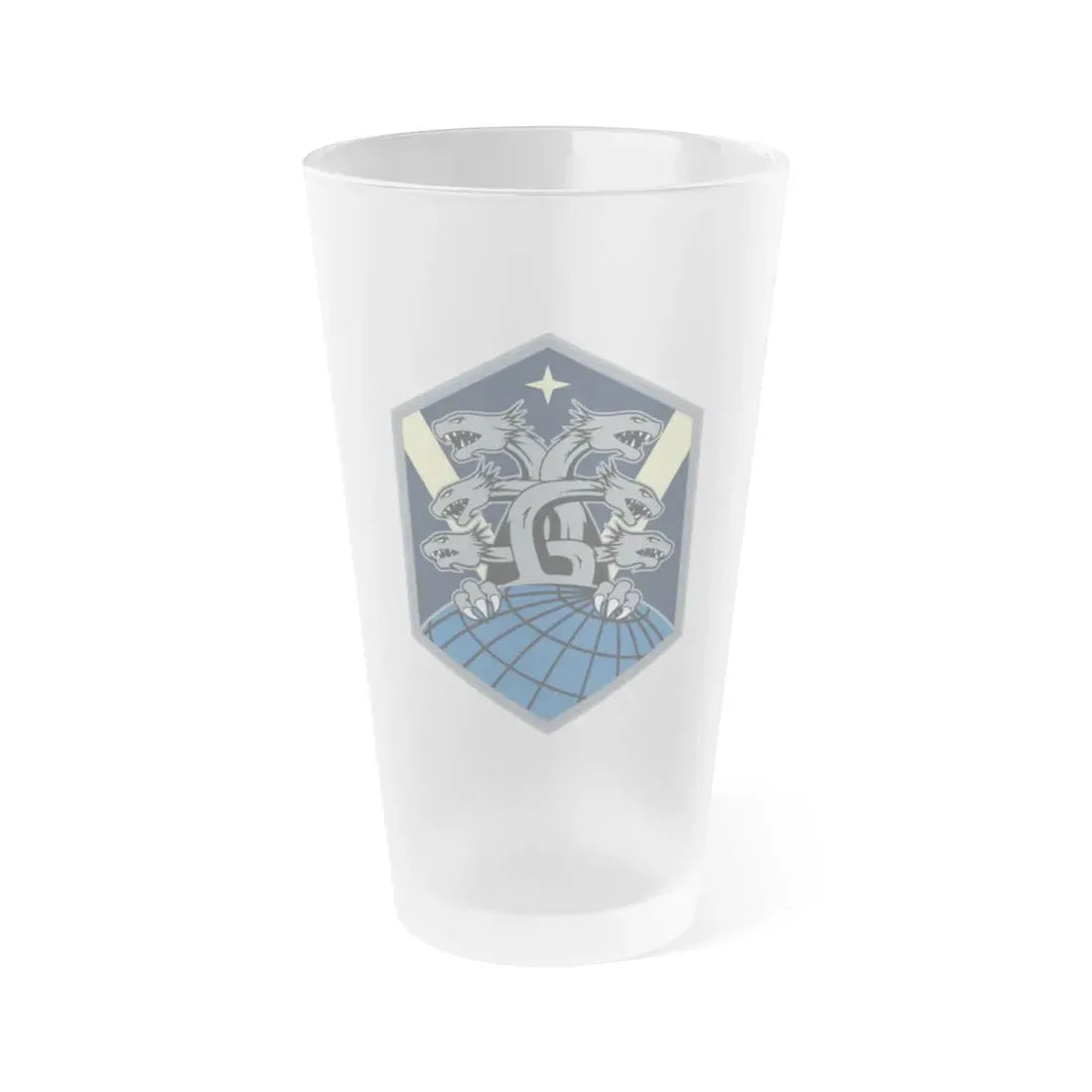 Space Base Delta 1 (U.S. Space Force) Frosted Pint Glass 16oz Default Title - Go Mug Yourself
