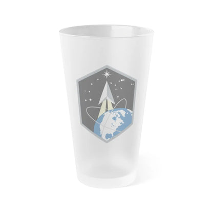 Space Base Delta 2 (U.S. Space Force) Frosted Pint Glass 16oz-Go Mug Yourself