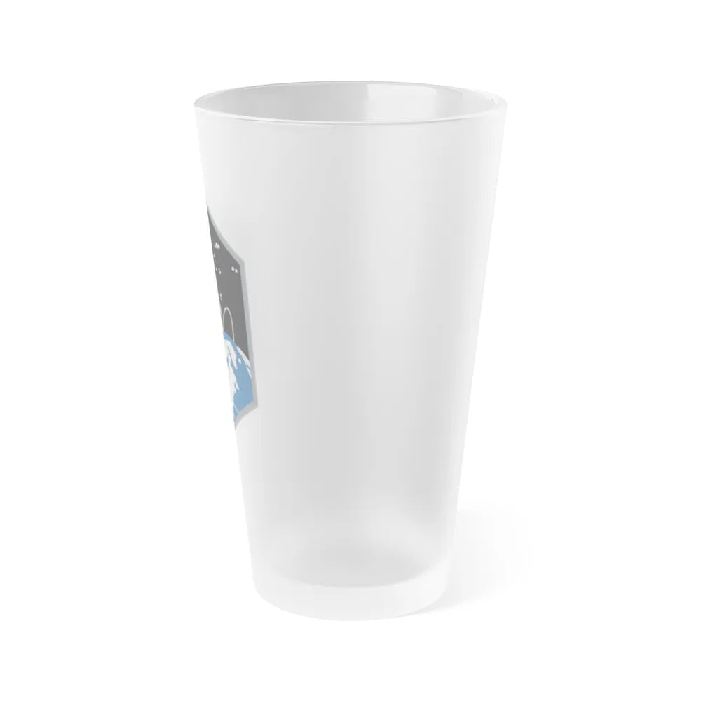 Space Base Delta 2 (U.S. Space Force) Frosted Pint Glass 16oz-Go Mug Yourself