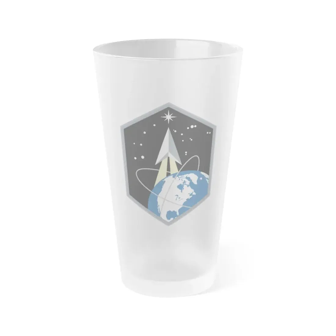 Space Base Delta 2 (U.S. Space Force) Frosted Pint Glass 16oz Default Title - Go Mug Yourself