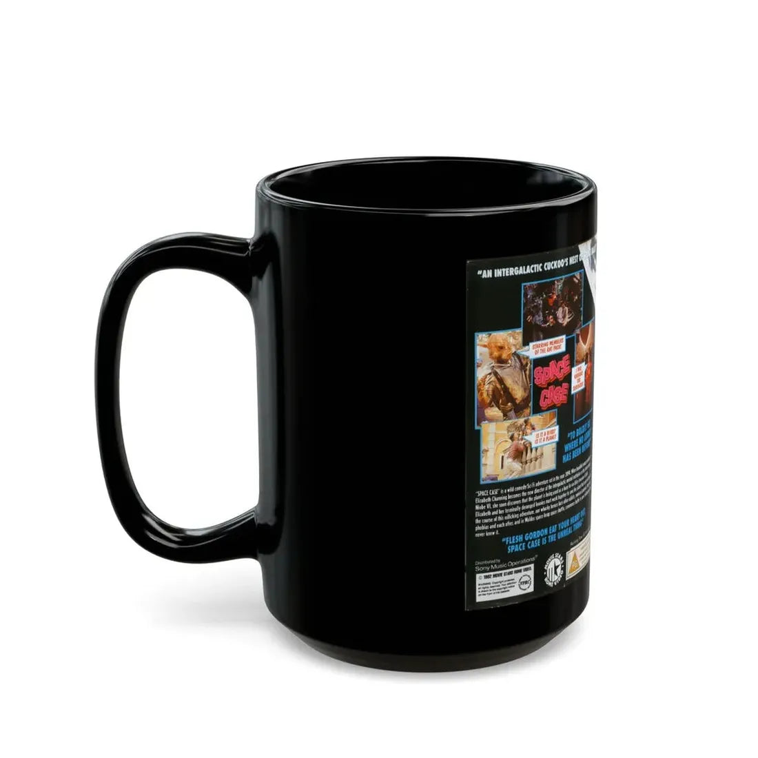 SPACE CASE BET AND TEDS GALACTIC ADVENTURE (VHS COVER) - Black Coffee Mug - Go Mug Yourself