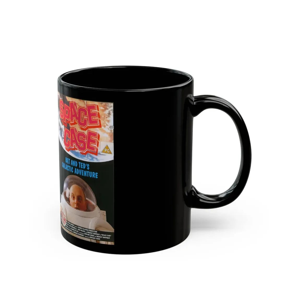 SPACE CASE BET AND TEDS GALACTIC ADVENTURE (VHS COVER) - Black Coffee Mug - Go Mug Yourself