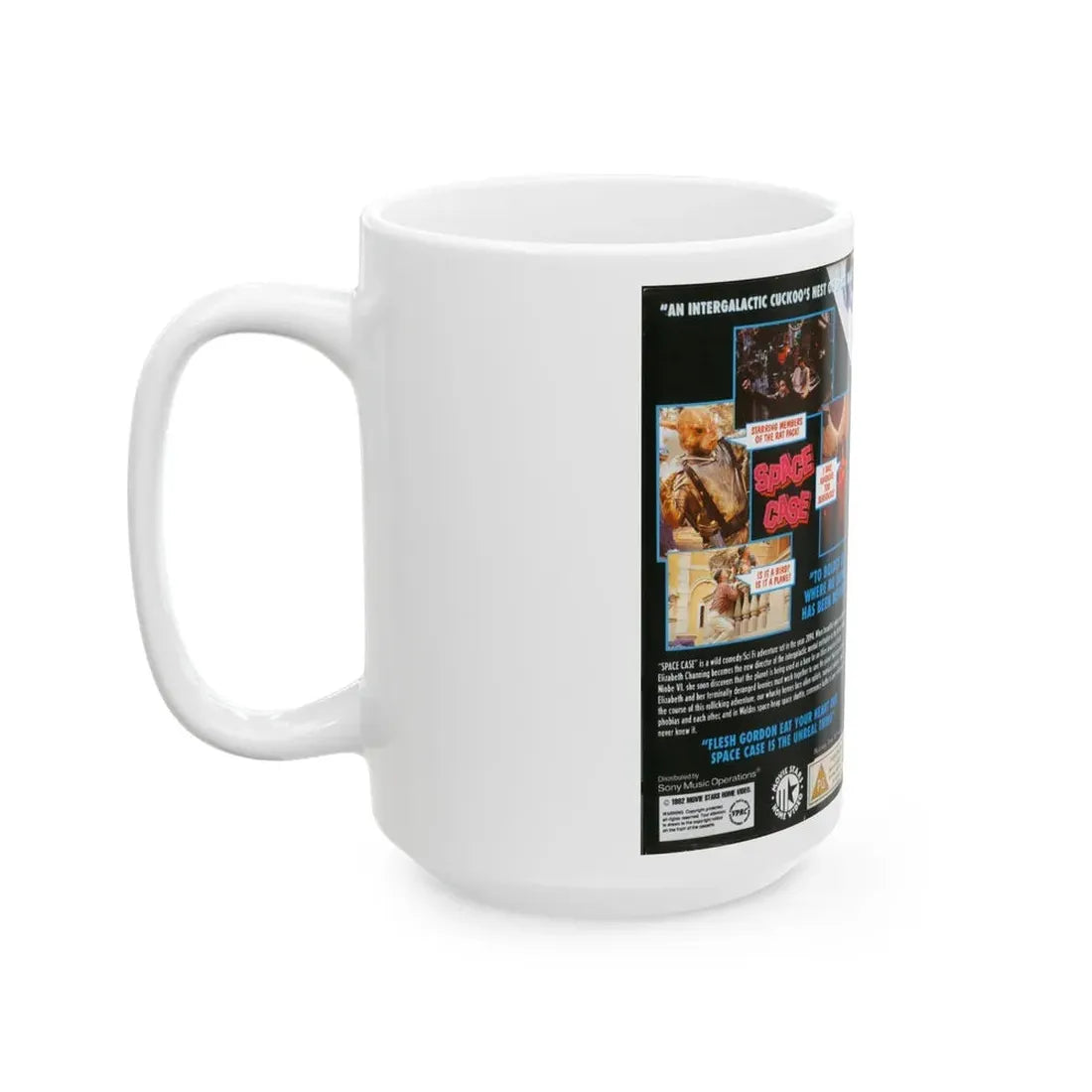 SPACE CASE BET AND TEDS GALACTIC ADVENTURE (VHS COVER) - White Coffee Mug - Go Mug Yourself