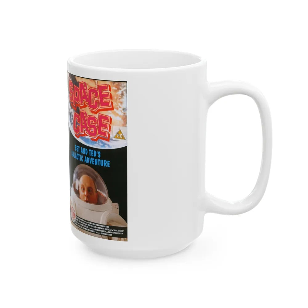 SPACE CASE BET AND TEDS GALACTIC ADVENTURE (VHS COVER) - White Coffee Mug-Go Mug Yourself