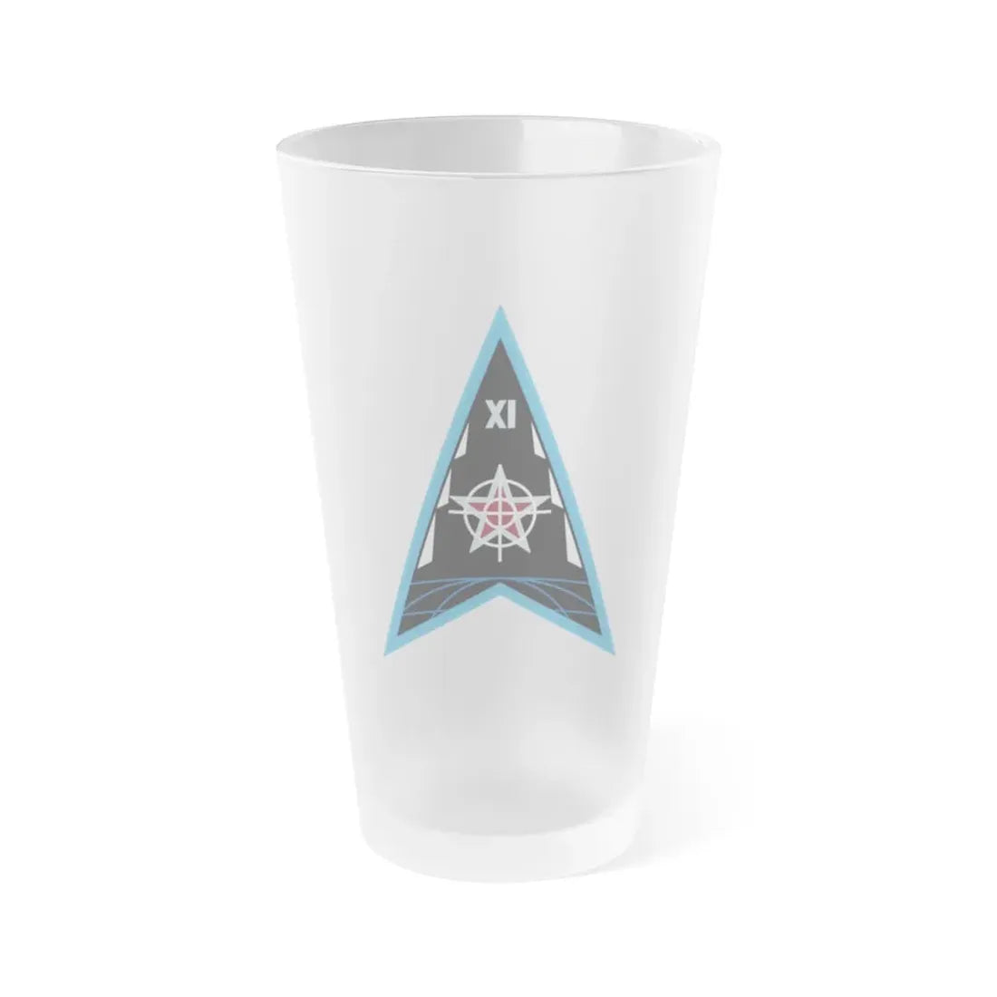 Space Delta 11 (U.S. Space Force) Frosted Pint Glass 16oz Default Title - Go Mug Yourself