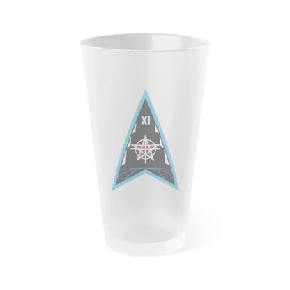 Space Delta 11 (U.S. Space Force) Frosted Pint Glass 16oz Default Title - Go Mug Yourself