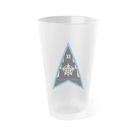 Space Delta 11 (U.S. Space Force) Frosted Pint Glass 16oz Default Title - Go Mug Yourself